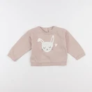 Vertbaudet - sweat rose - 18 mois