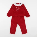 Jacadi - pyjama velours rouge - 24 mois