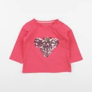 Vertbaudet - tee-shirt rose - 6/9 mois