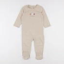 Vertbaudet - pyjama coton beige - 18 mois