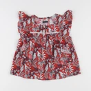 IKKS - blouse rouge, bleu - 8 ans