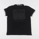 IKKS - polo imprimé au dos noir - 10 ans