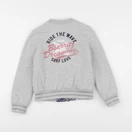 IKKS - sweat réversible, imprimé au dos gris, bleu - 8 ans
