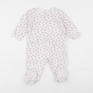 Petit Bateau - pyjama velours blanc - 12 mois