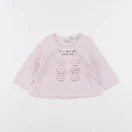 IKKS - tee-shirt rose - 6 mois