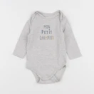 Tape à l'oeil - body gris - 9 mois
