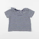 Petit Bateau - tee-shirt bleu - 12 mois