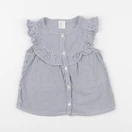 H&M - blouse bleu - 12/18 mois