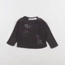 Zara - tee-shirt gris - 3/6 mois