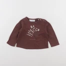 Zara - tee-shirt marron - 3/6 mois