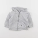 Petit Bateau - sweat gris - 6 mois