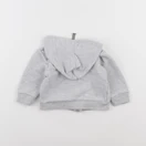 Petit Bateau - sweat gris - 6 mois