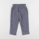 H&M - pantalon bleu - 12/18 mois