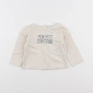 Vertbaudet - tee-shirt beige - 9 mois