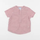 Jacadi - chemise blanc, rouge - 12 mois