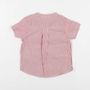 Jacadi - chemise blanc, rouge - 12 mois