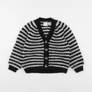 Zara - gilet blanc, noir - 3/4 ans