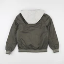 IKKS - veste réversible vert, gris - 14 ans