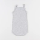 Petit Bateau - body gris - 12 mois