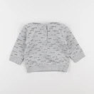 Petit Bateau - sweat gris - 12 mois