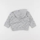 Petit Bateau - sweat gris - 12 mois