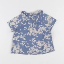 Petit Bateau - blouse bleu - 18 mois