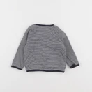 Petit Bateau - tee-shirt blanc, bleu - 6 mois