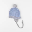 Jacadi - bonnet bleu, gris - 12 mois