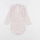Petit Bateau - body à col blanc, rouge - 12 mois