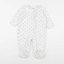Vertbaudet - pyjama velours blanc - 12 mois