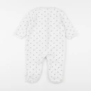 Vertbaudet - pyjama velours blanc - 12 mois