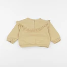 Vertbaudet - sweat jaune - 12 mois
