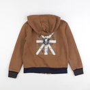 IKKS - sweat imprimé au dos marron - 12 ans