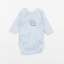 Petit Bateau - body bleu - 0 mois