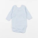 Petit Bateau - body bleu - 0 mois