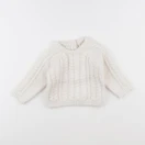 Vertbaudet - pull beige - 9 mois