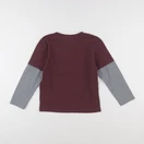Vertbaudet - tee-shirt rouge, gris - 8 ans