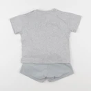 H&M - ensemble gris, bleu - 18/24 mois