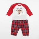 Vertbaudet - pyjama coton rouge - 6/9 mois