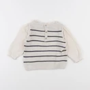 Vertbaudet - pull beige - 12 mois