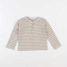 Vertbaudet - tee-shirt beige, marron - 24 mois