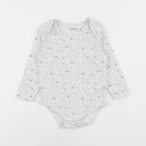 Vertbaudet - body blanc, vert - 12 mois