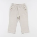 Vertbaudet - pantalon beige - 18 mois