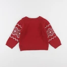 Vertbaudet - pull rouge - 24 mois