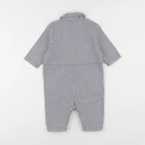 Petit Bateau - combinaison bleu, blanc - 6 mois