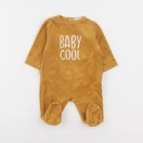 Boutchou - pyjama velours jaune - 1 mois