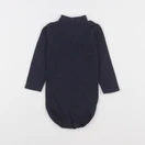 Petit Bateau - body bleu, blanc - 12 mois