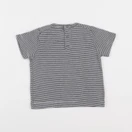 Petit Bateau - tee-shirt bleu, blanc - 12 mois