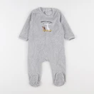 Vertbaudet - pyjama velours gris - 12 mois