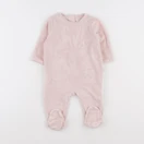 Vertbaudet - pyjama velours rose - 6 mois